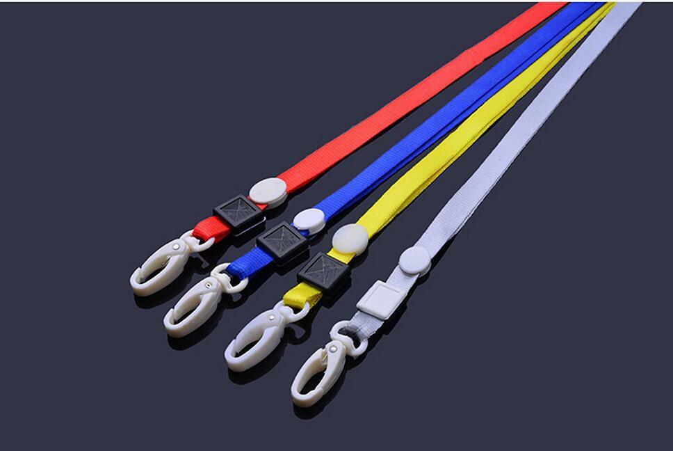10Pcs Neck Strap Lanyard Safety Breakaway For ID Name Badge Holder Keys C.l8