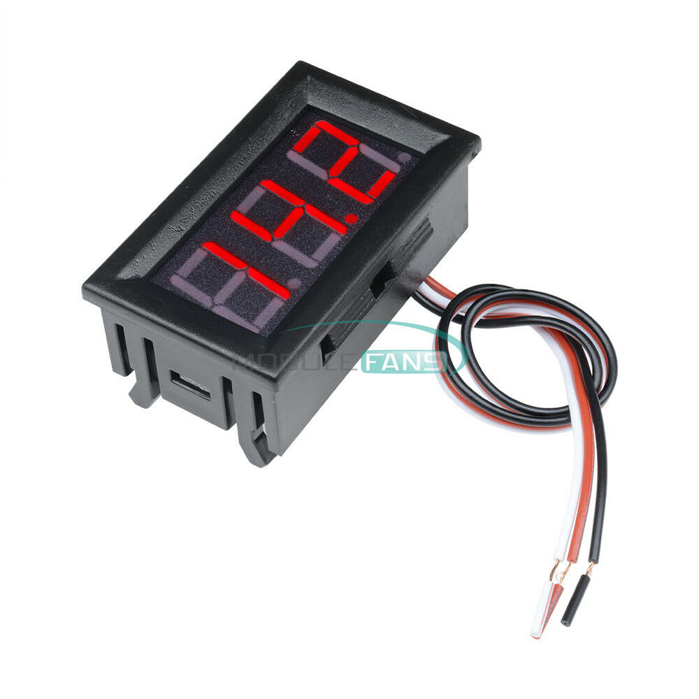 Red 0.56" DC 4.5-30V LED Digital Voltmeter Panel Accurate Meter 3 Wire