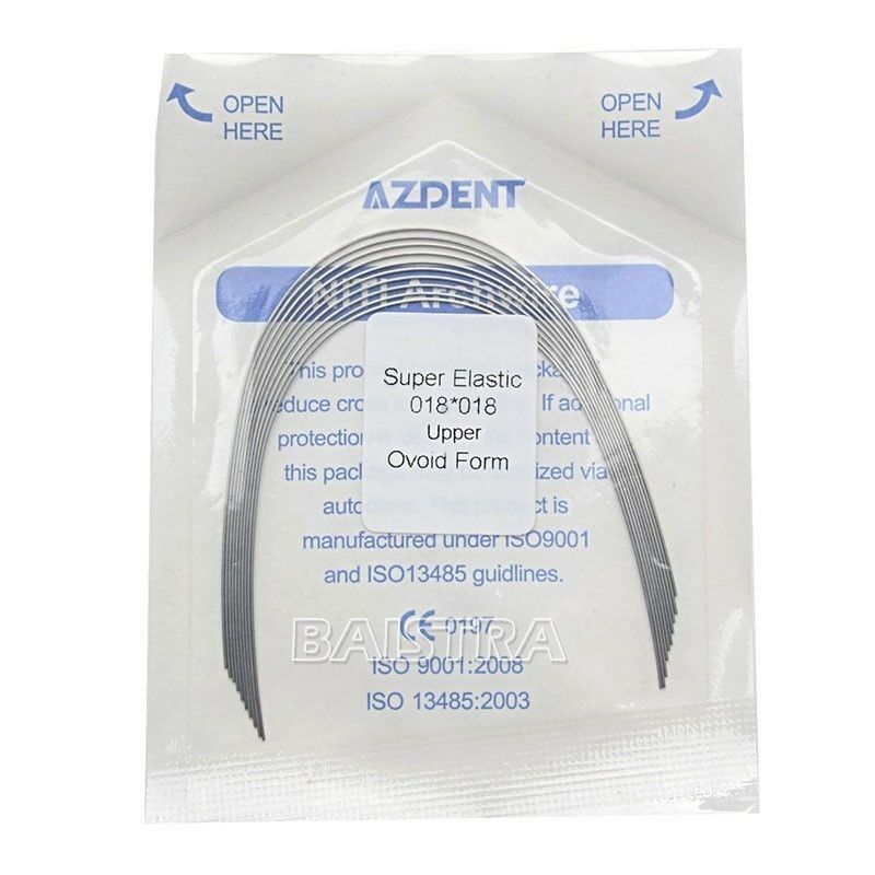 100Packs Orthodontic Dental Super Elastic Niti Rectangular Ovoid Arch Wires SALE