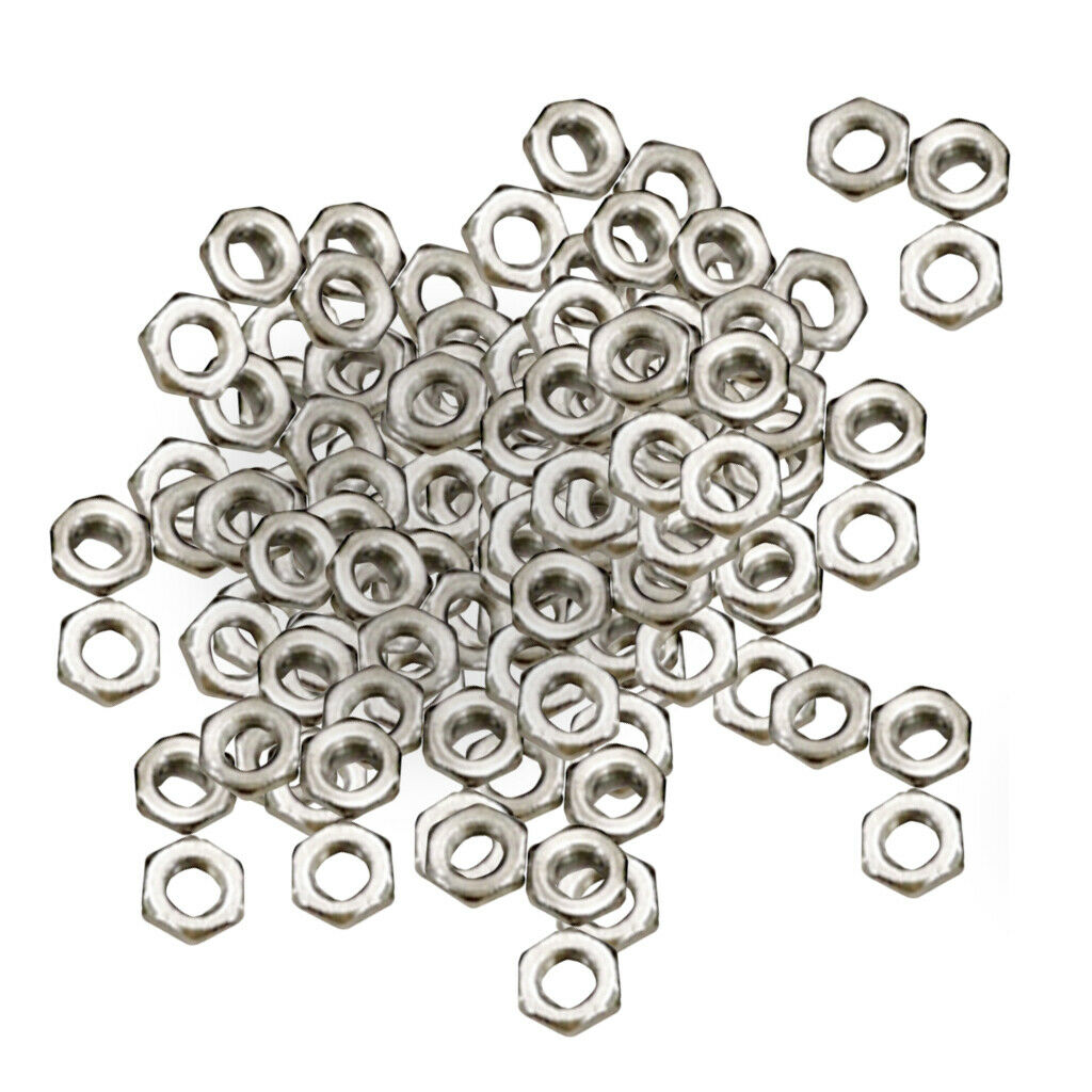 100pcs M3 Nuts A2 Stainless Steel Hex Nuts To Match Our Bolts and Bolts