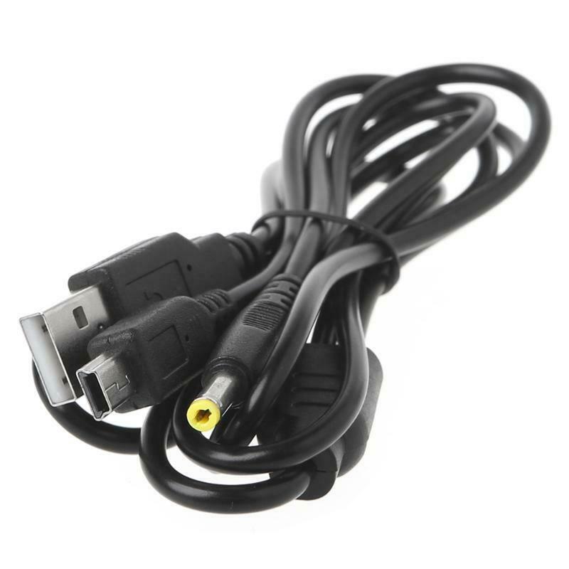 2-In-1 USB Data Cable Charger Charging Cord For PSP 2000 3000 Gaming Accssories