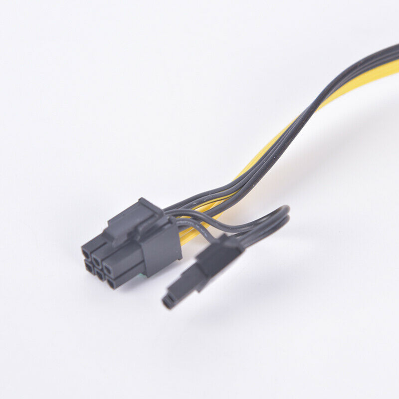 PCI-E 6-Pin Female To Dual 8-Pin 6+2 Pin Male Video Card Power Adapter Ca.l8