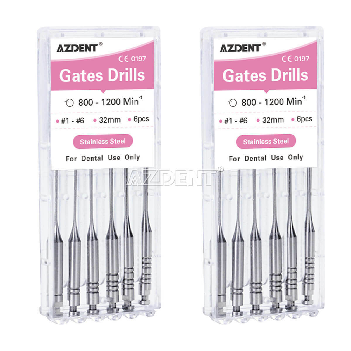 10 Packs Dental Endodontic Gates Glidden Drill Files 32mm #1-6 6Pcs/pack New