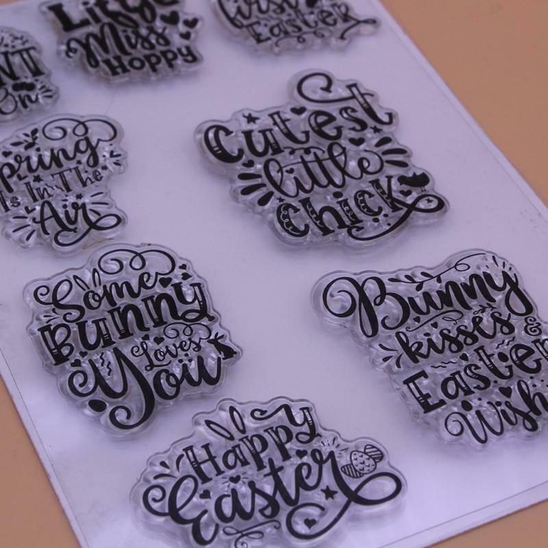 Spring Easter Silicone Clear Seal Stamp DIY Scrapbooking Embossing Photo Album