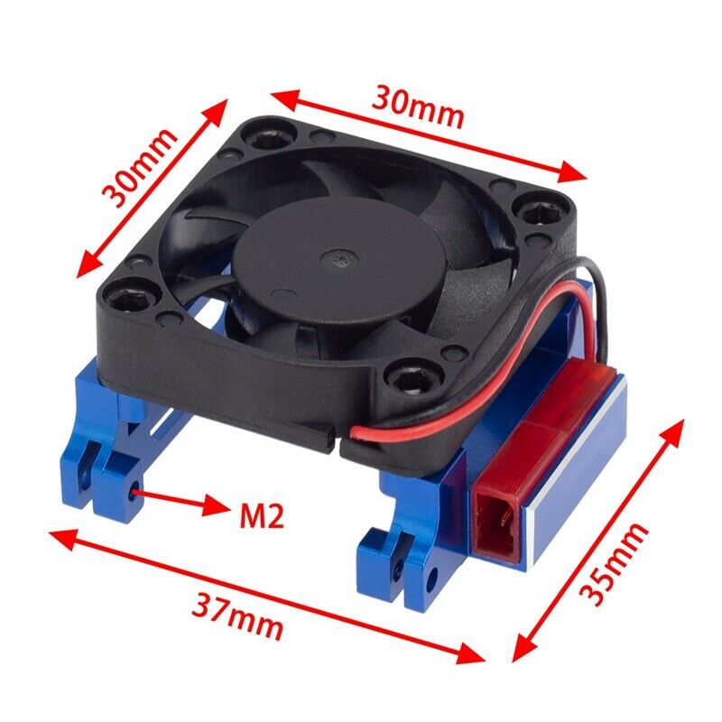 Metal Velineon ESC VXL-3 VXL 3S Heat Sink Cooling Fan for Traxxas Bandit RustlO4