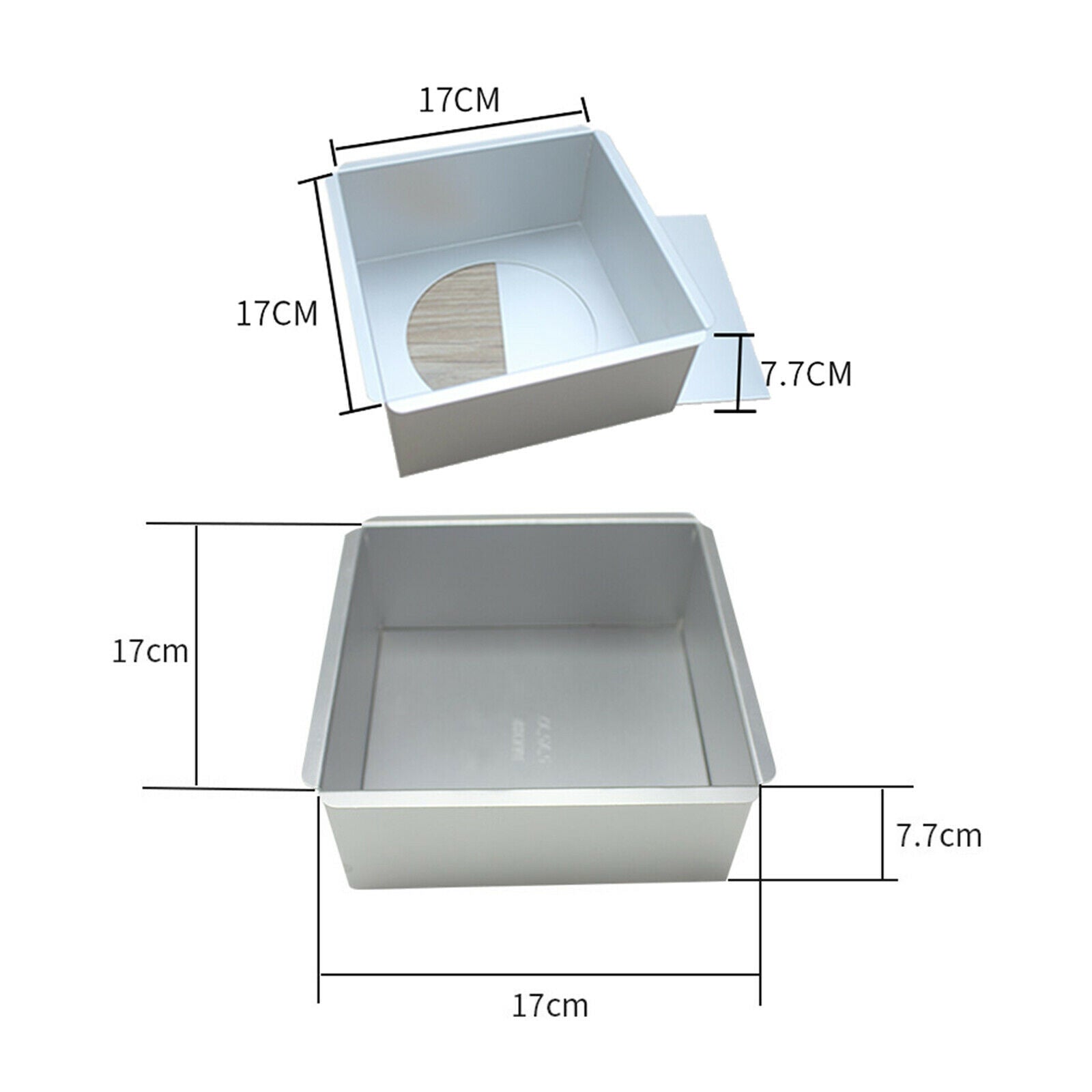 6 Inches Cake Pan with Removable Bottom Bakeware for Bread Cheese Cake
