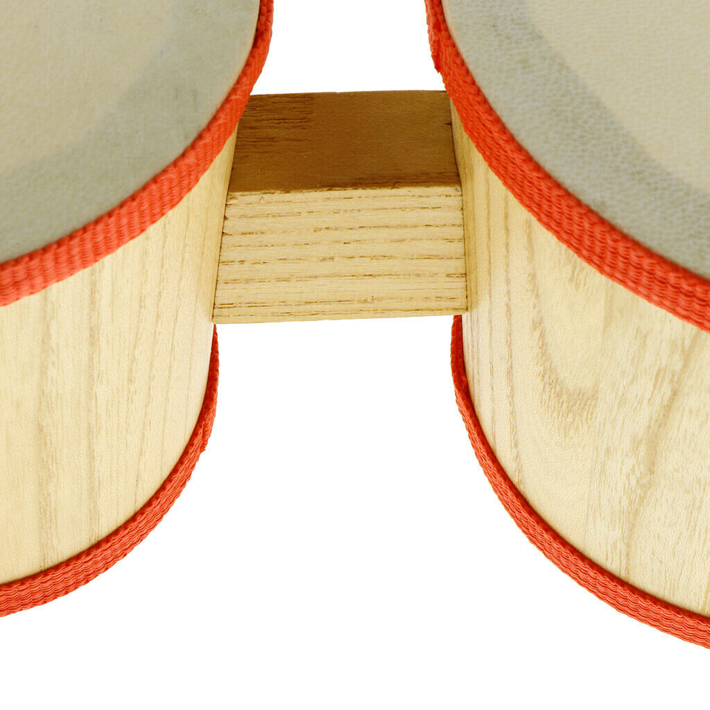 Bongo Drum Made of Polished Wood, Diameter. 4inch 5inch Mini Percussion