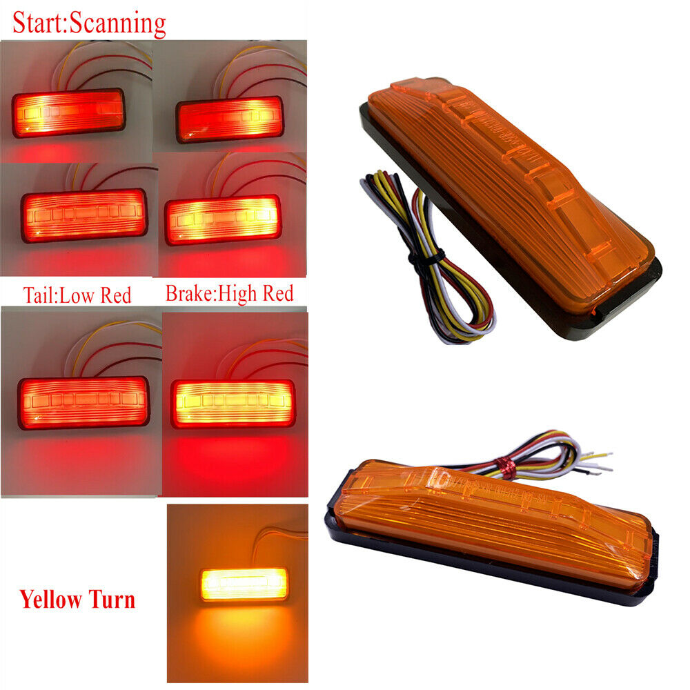 2Pcs Truck LED Lights Tail Brake Light Side Marker Signal Warning Lights Lamps