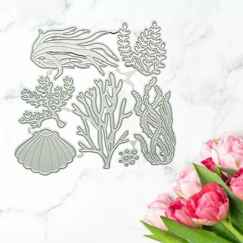 Aquatic Plants Metal Cutting Dies Stencil DIY Scrapbooking Album Paper Card Mold