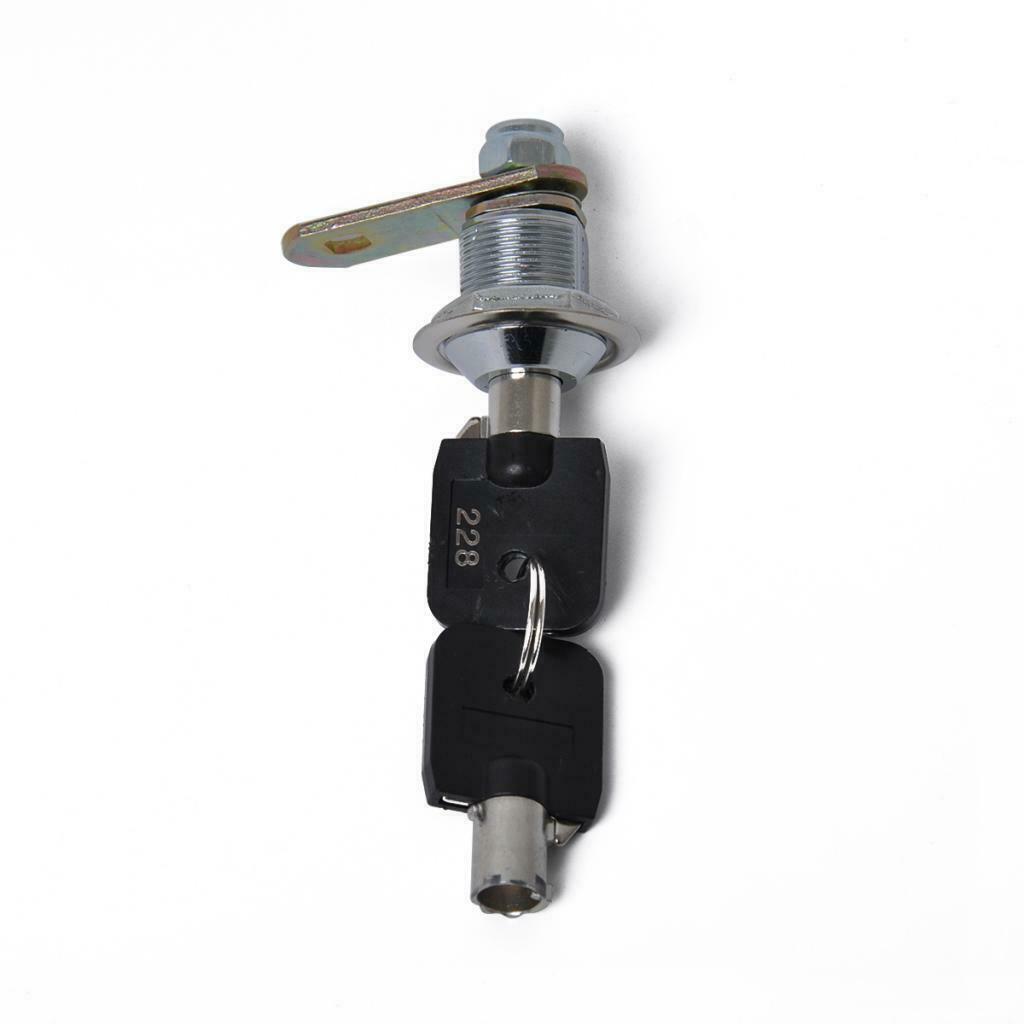 2x Tubular Cam Lock 180Deg & 2Key for Cabinet Toolbox Machine Replace Part