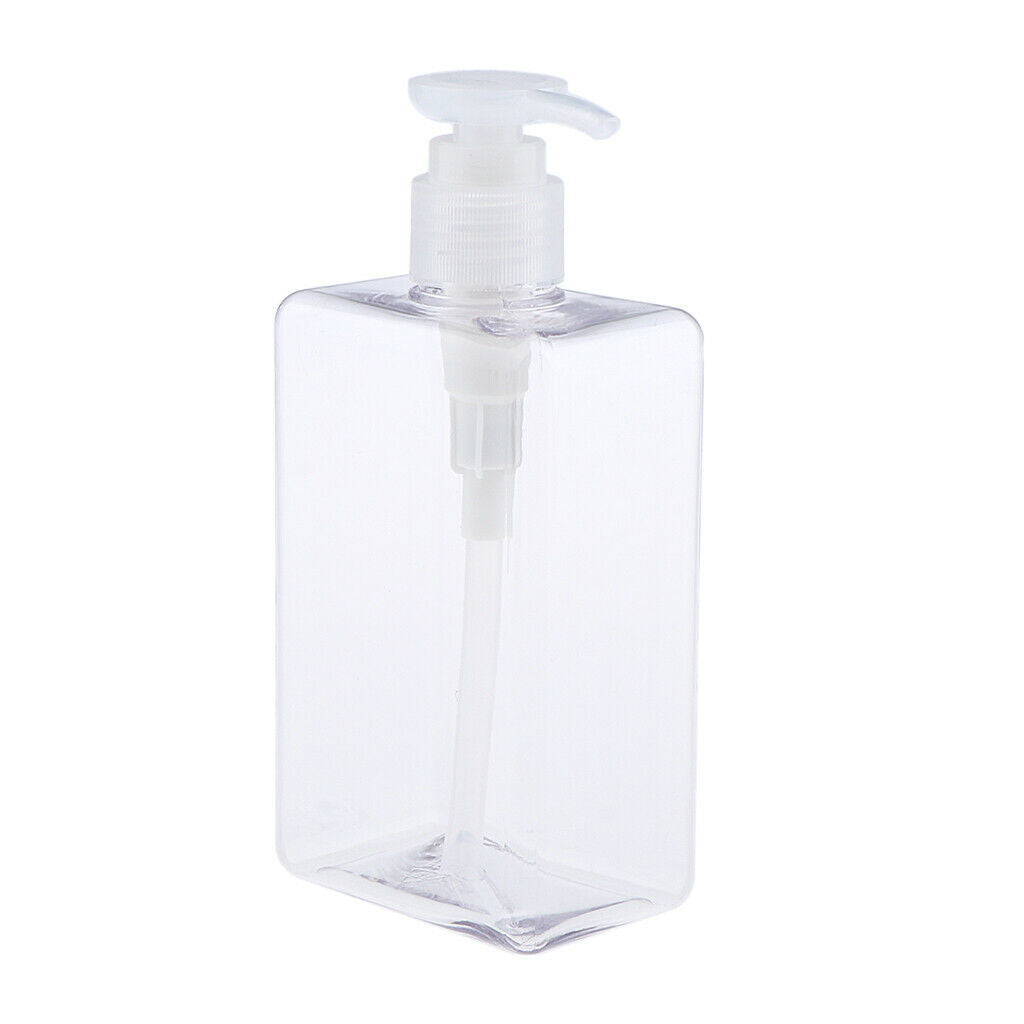 280ml Empty Pump Bottle Refillable Container for Shampoo Body Wash Lotion Clear