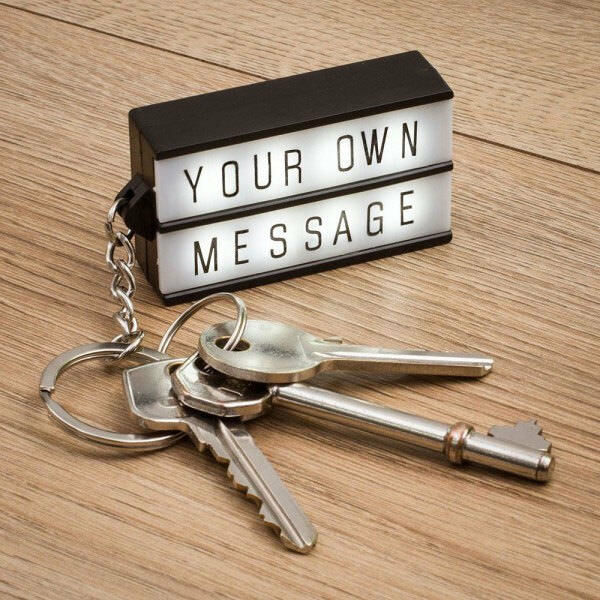Key Ring Lightbox - Box Light - Poster Lights To LED Retro - New