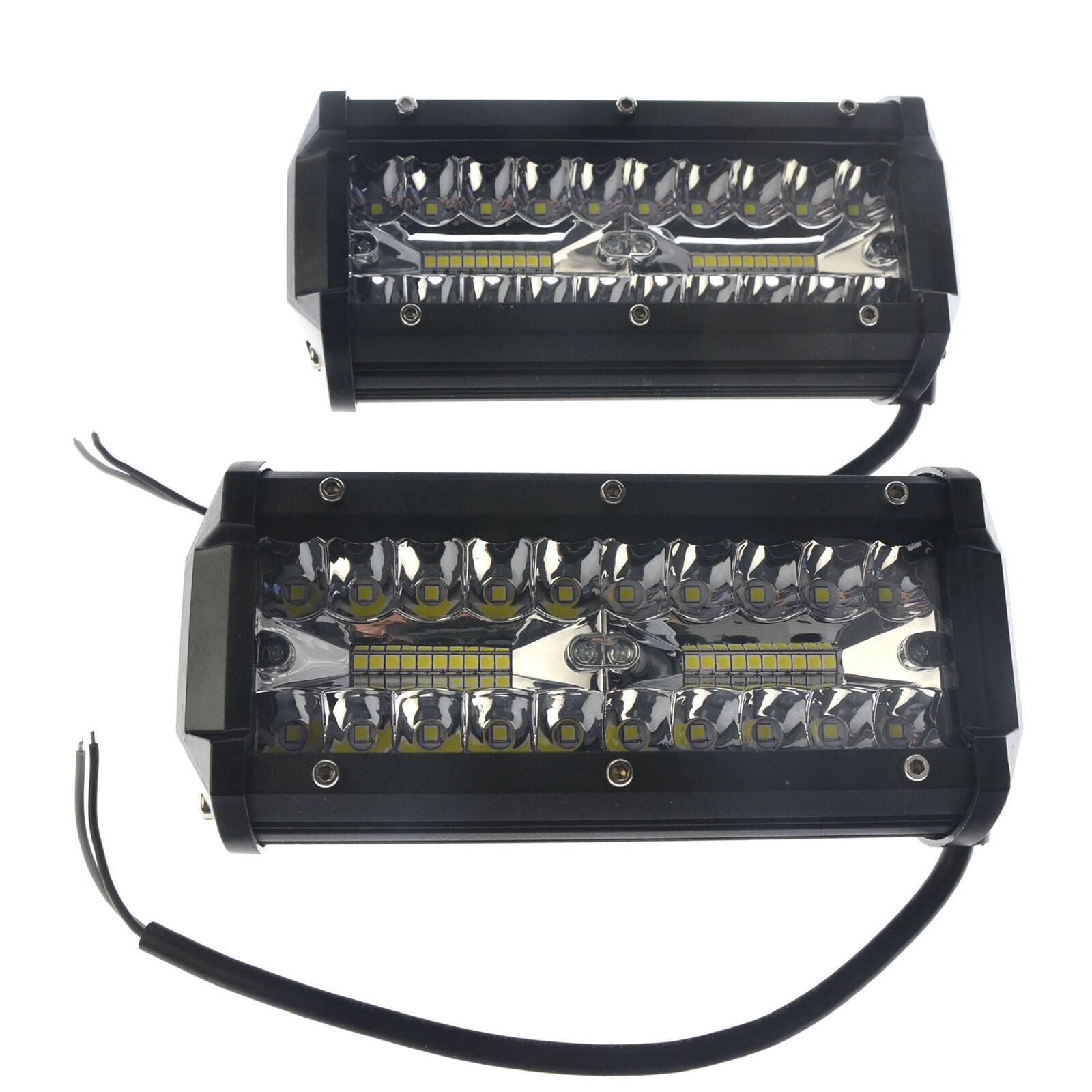 2x 400W 7''Car LED Work Light Bar Spot Flood Beams Combo For Off-road SUV Truck