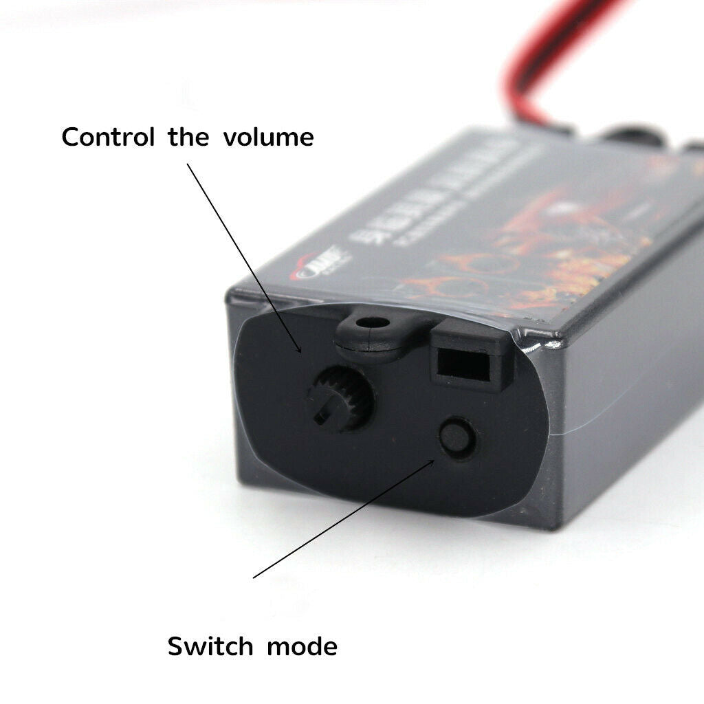 Rc Motor Sound Unit Kits 10 Sound Simulator Dual Speakers for 1/10 Trucks