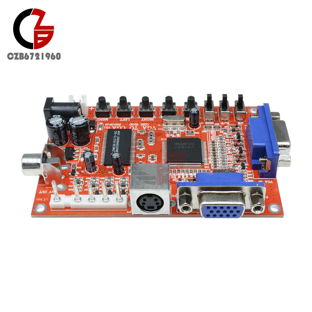 DC 5V VGA to CGA/CVBS/S-Video HD Arcade Video Game Converter Board GBS-8100