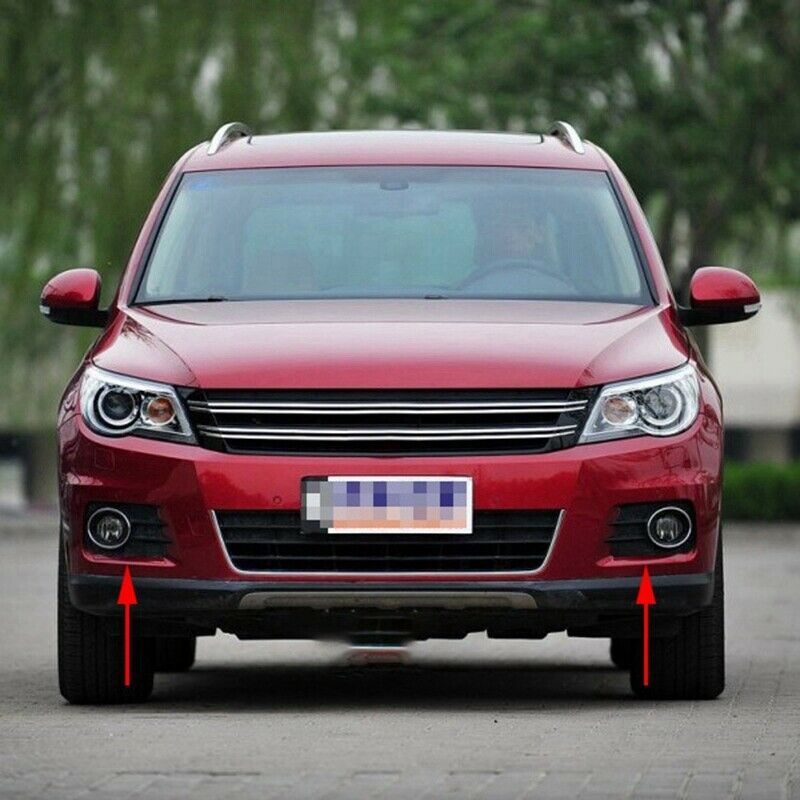 4X(Car Chromed  Front Lower Bumper Fog Light Grille Cover for  2010-2012 F2E1)