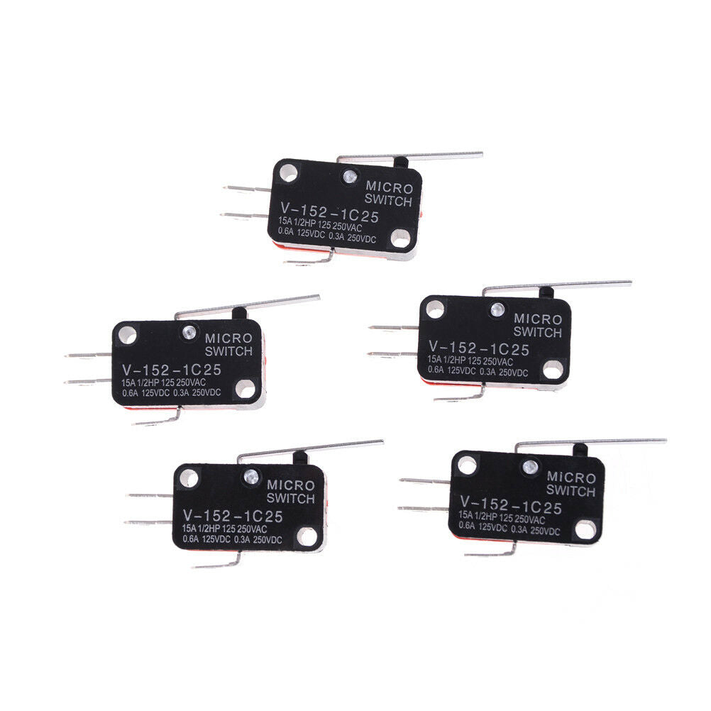 5X V-152-1C25 Straight Hinge Lever AC DC Micro Switch Limit Switc.l8