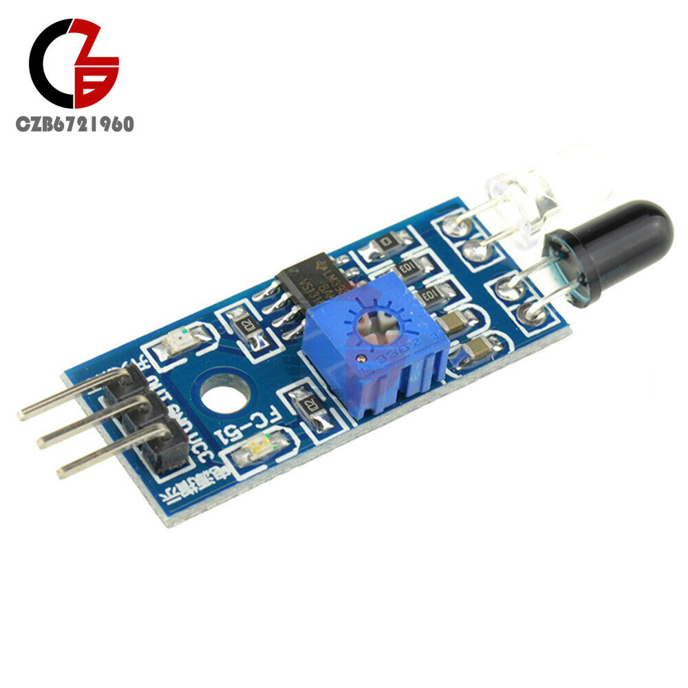 2Pcs IR Infrared Obstacle Avoidance Sensor Module for Arduino Smart Car Robot