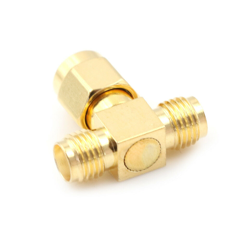 1xAdapterRP-SMA Female Plug To Two RP-SMA Male Jack T Triple1F2M RF Conne.l8