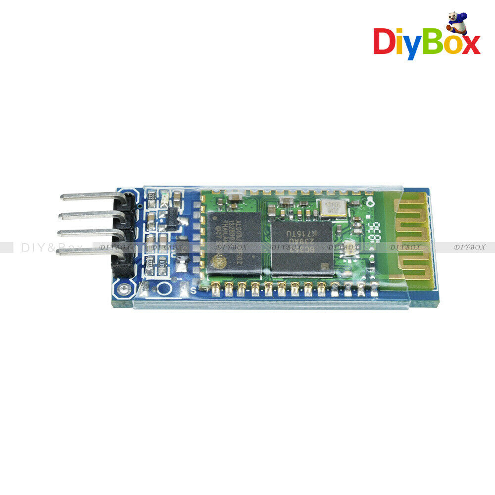 10PCS 4Pin HC-06 RS232 Wireless Serial Bluetooth RF Transceiver Module Wackplane