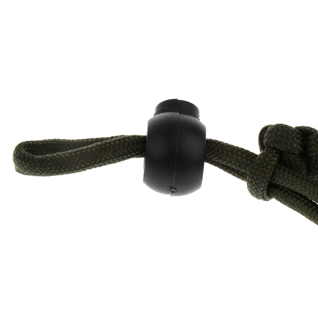 Braided Paracord Adjustable Camera Wrist Strap/ Bracelet Army Green