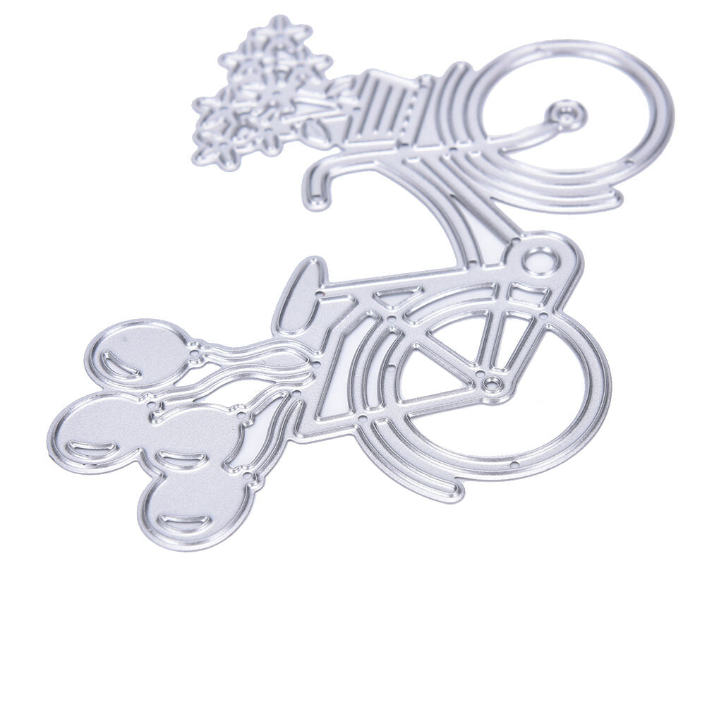 Bicycle Metal Cut Die Stencil Cartes Scrapbooking Album Photo NkJ Tt
