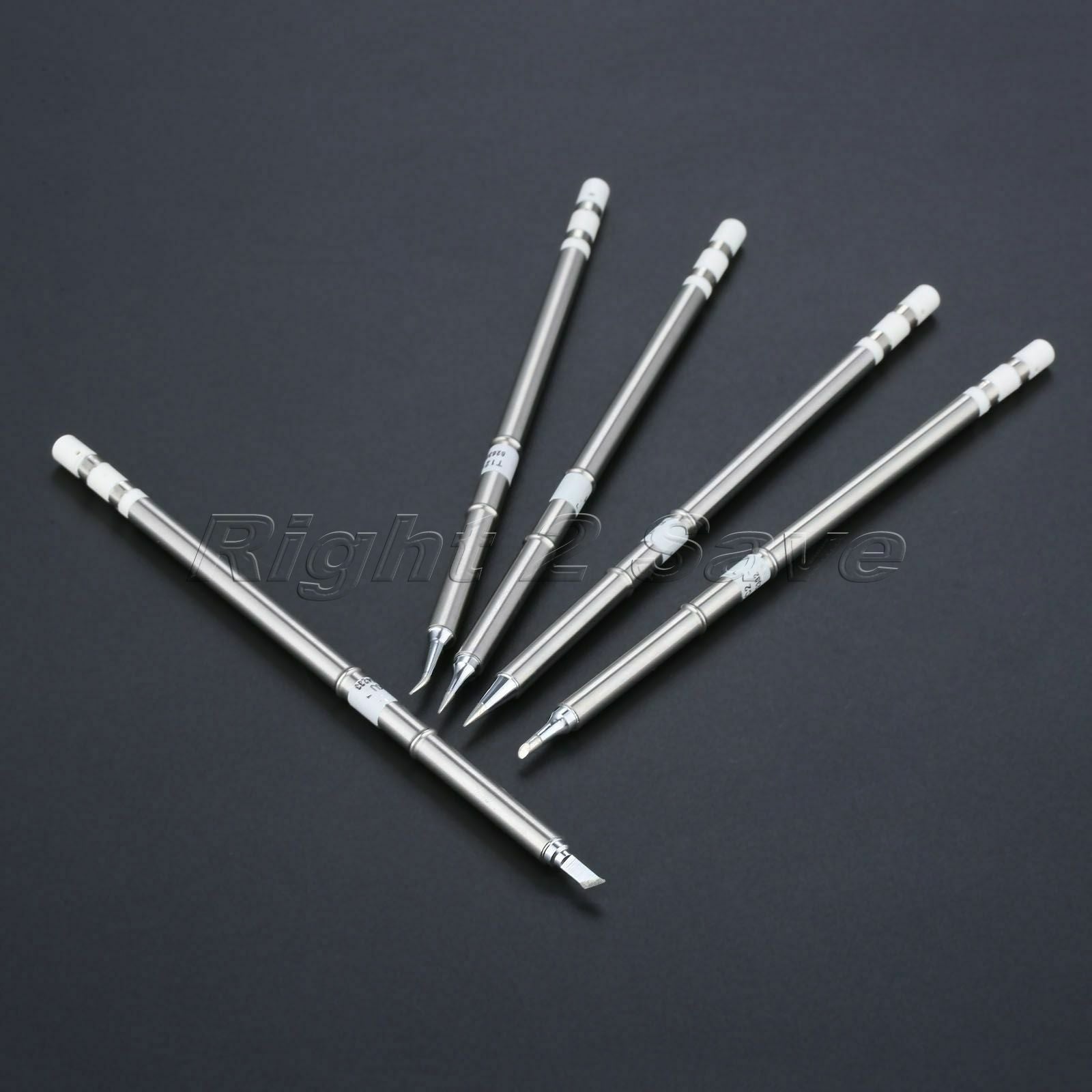 5pcs T12 Series Soldering Iron Tips Set T12-JI02 ILS KU BL BC2 For Hakko