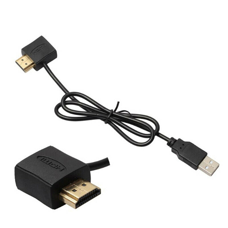 HDMI Male To Female Adapter with USB Power Supply Connector Converter Cable US