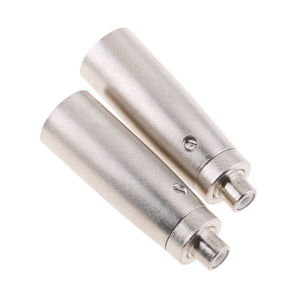 3-Pin XLR Male to RCA Female Plug Audio Cable Microphone Mic Adapter