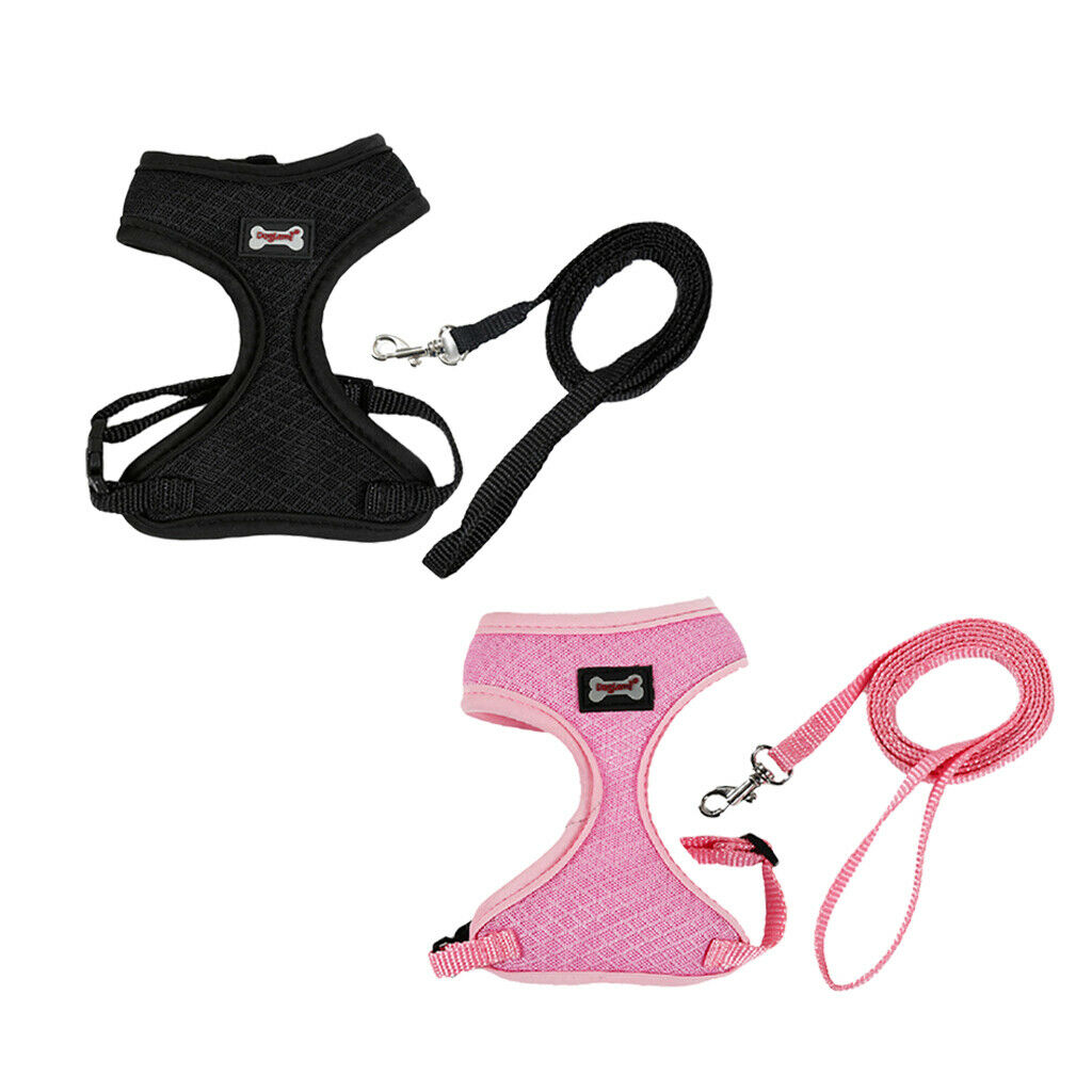 Set of 2, Pet Cat Kitten Soft & Comfy Made Well 120cm/3.94ft Leash Puppy Dog