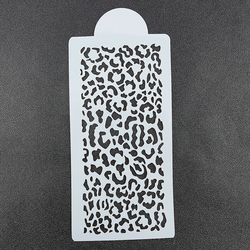 4pcs Zebra Leopard Wild Style Cake Stencil Airbrush Painting Mold Fondant De DF