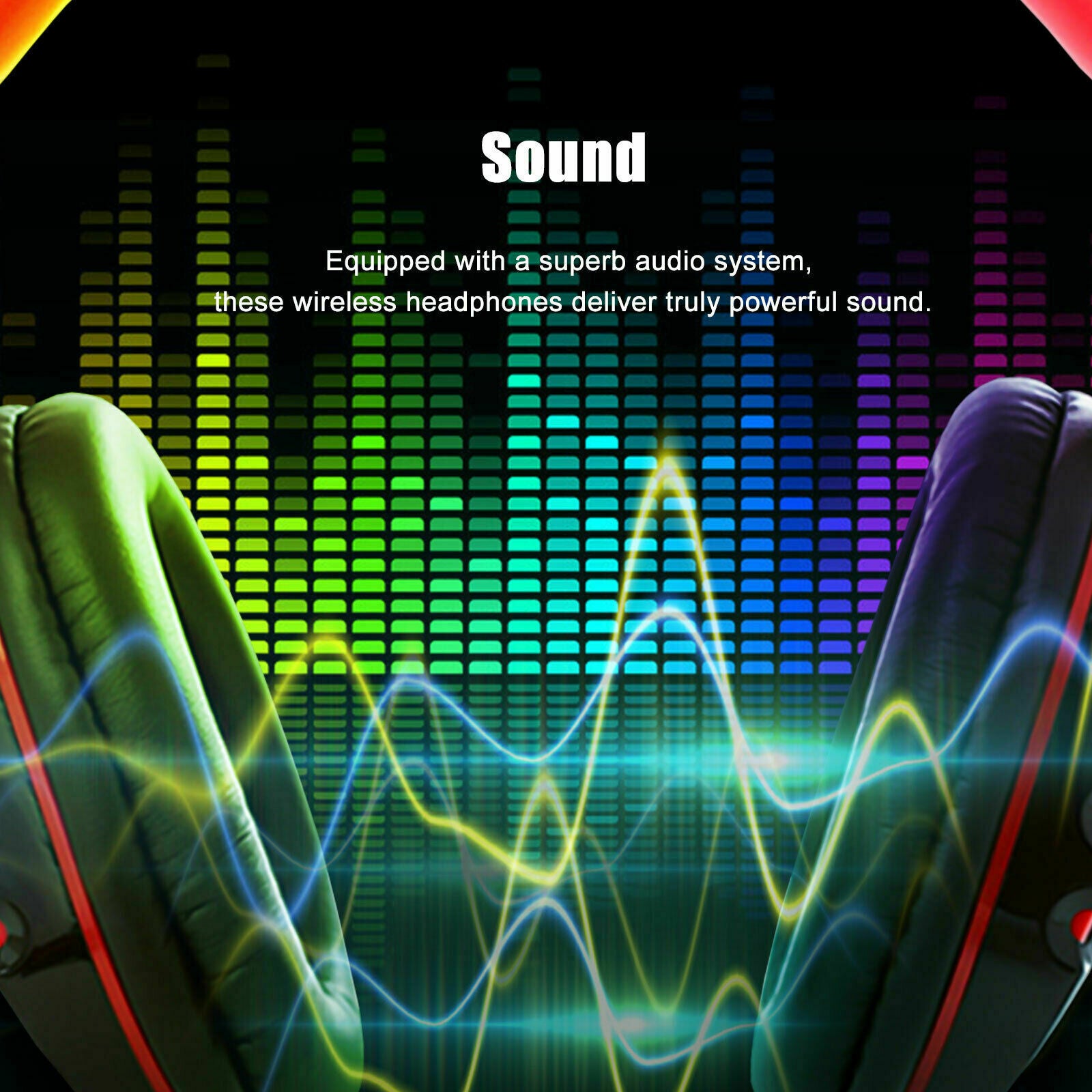 Foldable Bluetooth 5.0 Headphones Earphones Wireless Headset Noise Cancelling