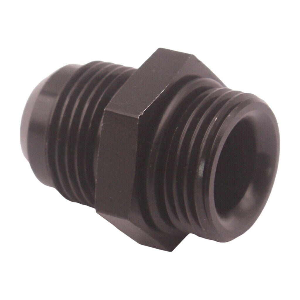 Aluminum AN10 to 12AN Male Adapter Straight Adapter Fitting, Black Color