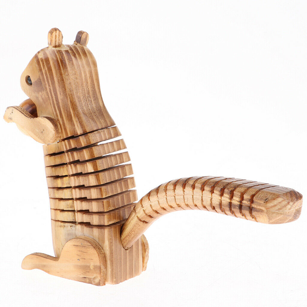 2 Pieces Animal Home Decor Handcrafted Wooden Standing Ornament Wooden