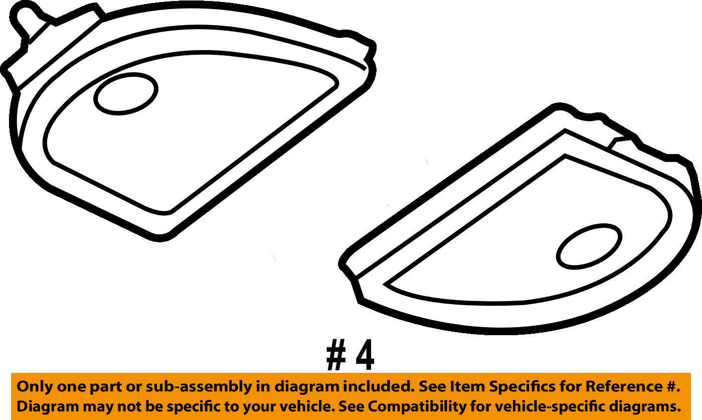Pair For Ford  F150 F250 F350 F450 Overhead Roof Console-Light Lens 4L3Z13783AA