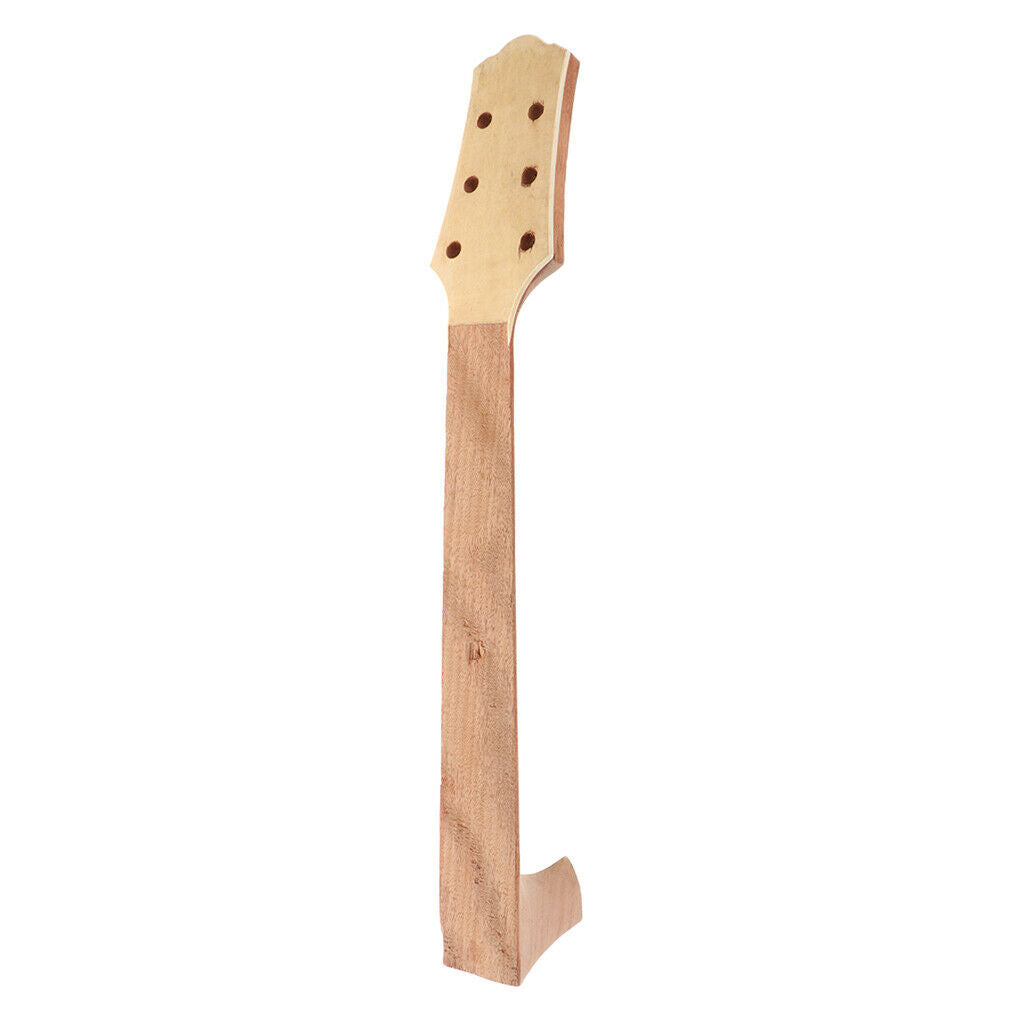 22 inch Unfinished Guitar Neck Replacement Mahogany Neck Fingerboard for Folk