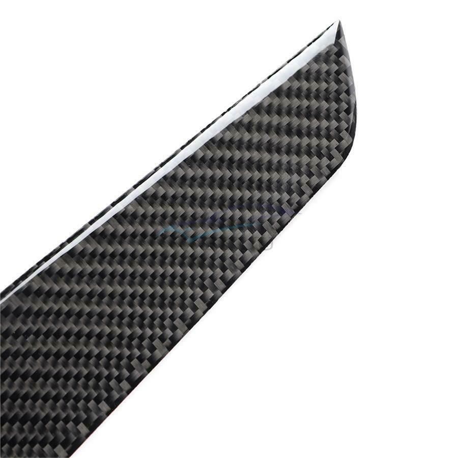 4 × Carbon Fiber Black Interior Door Panel Cover For Benz C Class W204 2007-2013