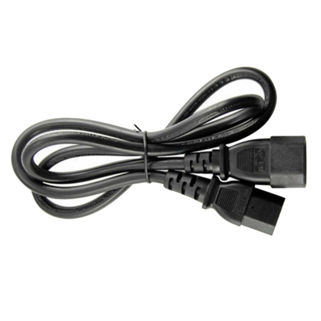 Black New PVC C14 Male to C13 Female Power Convertor 3.3ft Replacement