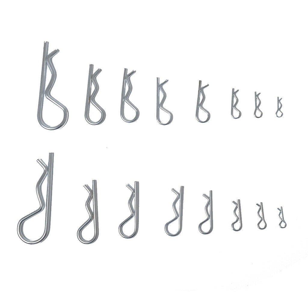 180PC Assortment Box of Hair Pins R-Clip R Retaining Clips