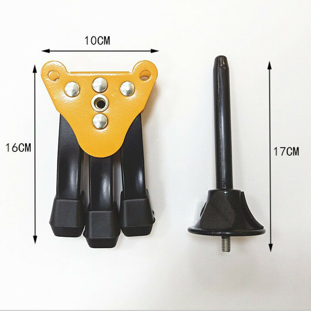Clarinet Flute Oboe Stand Folding Holder Rack with Yellow Base