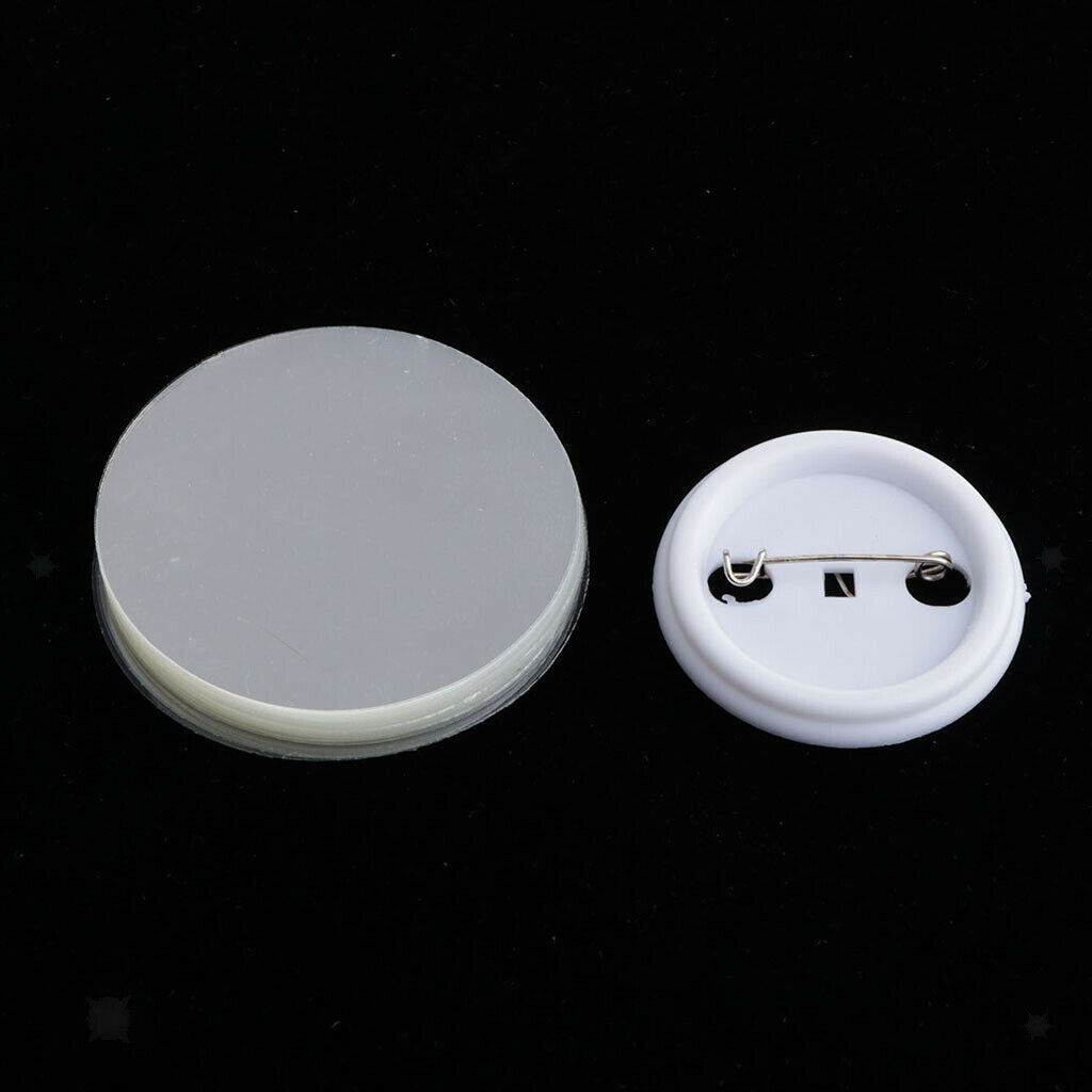 Set of 100 Durable Metal Button Parts 44mm 1 3/4Inch for Badge & Button Making