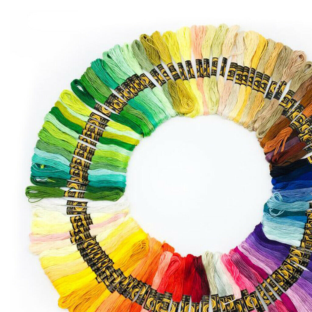 Cross Stitch String Cotton Sewing Skein Embroidery Thread Floss Kit 200Color