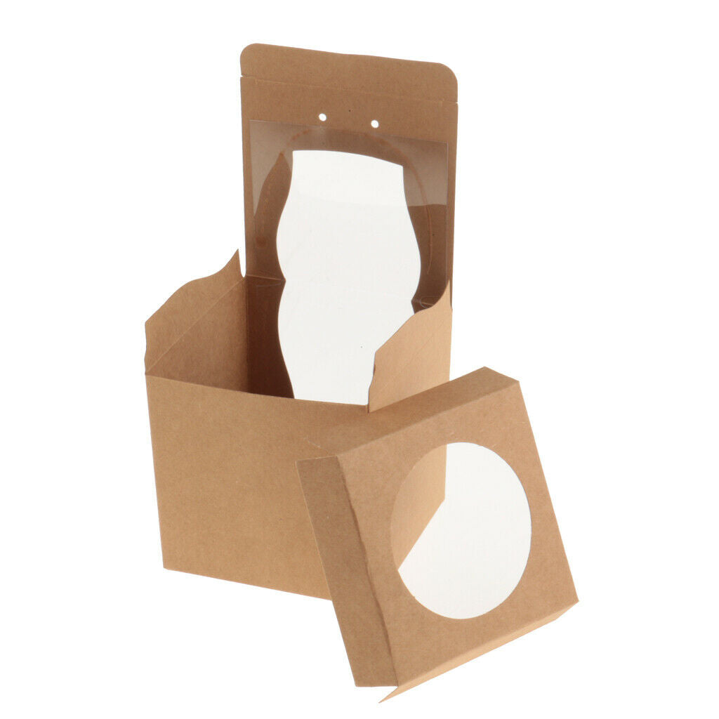24 Pieces Kraft Paper Cake Cupcake Box Bakery Wedding Favor Gift  Brown