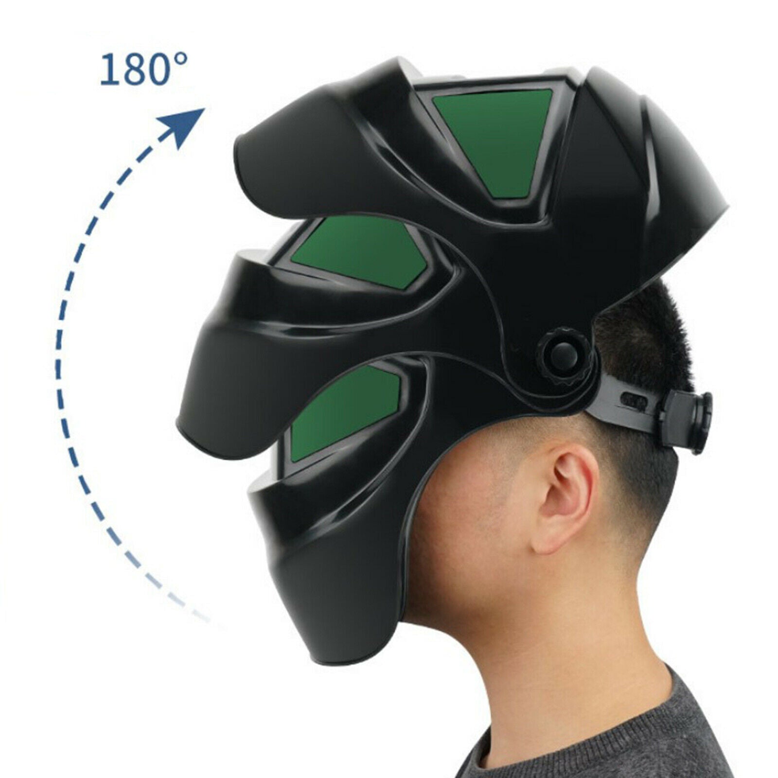Large View True Color Solar Power Auto Darkening Welding Helmet for TIG MIG