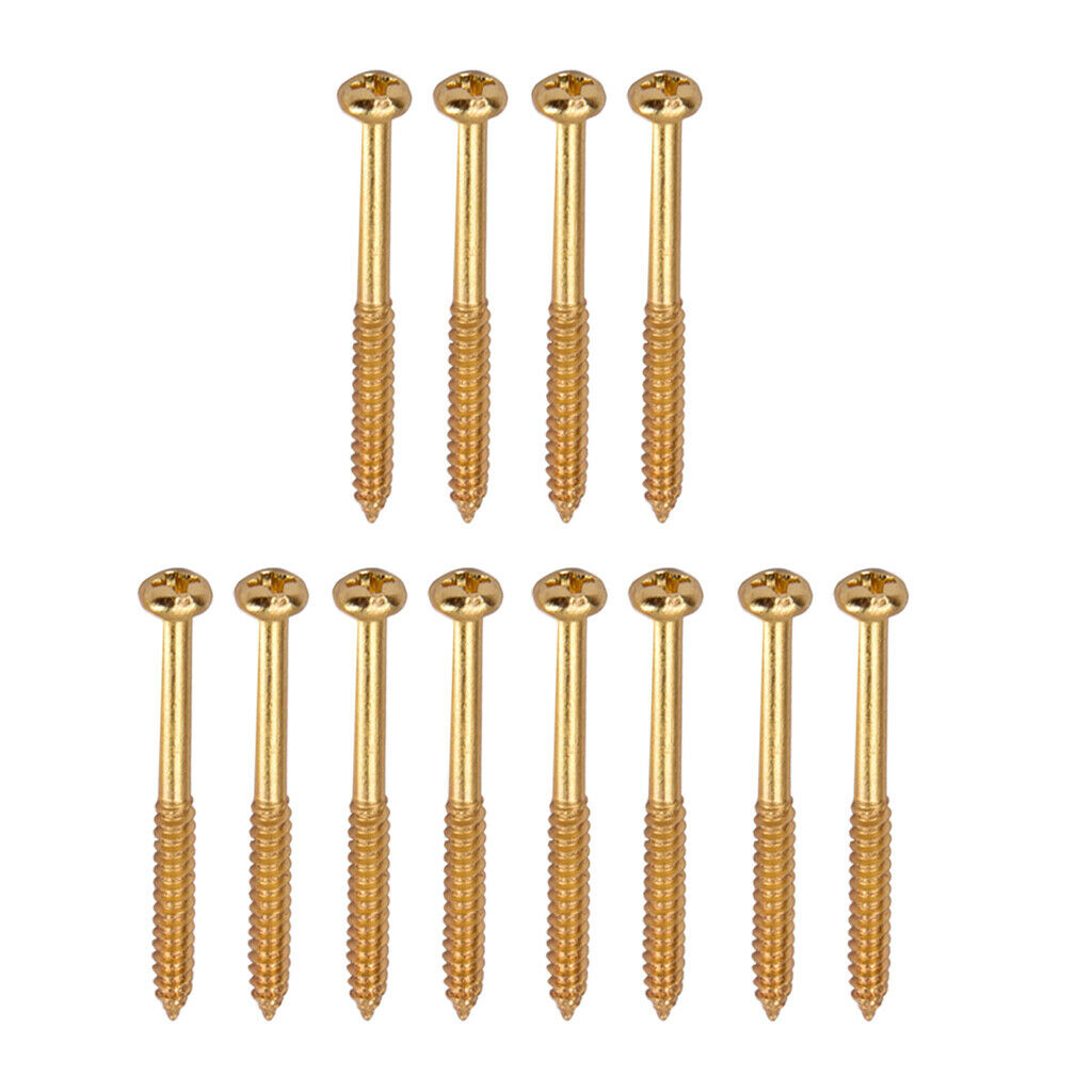 24 Pcs Guitar Bass Pickup Screws for Guitar Replacement Accessories