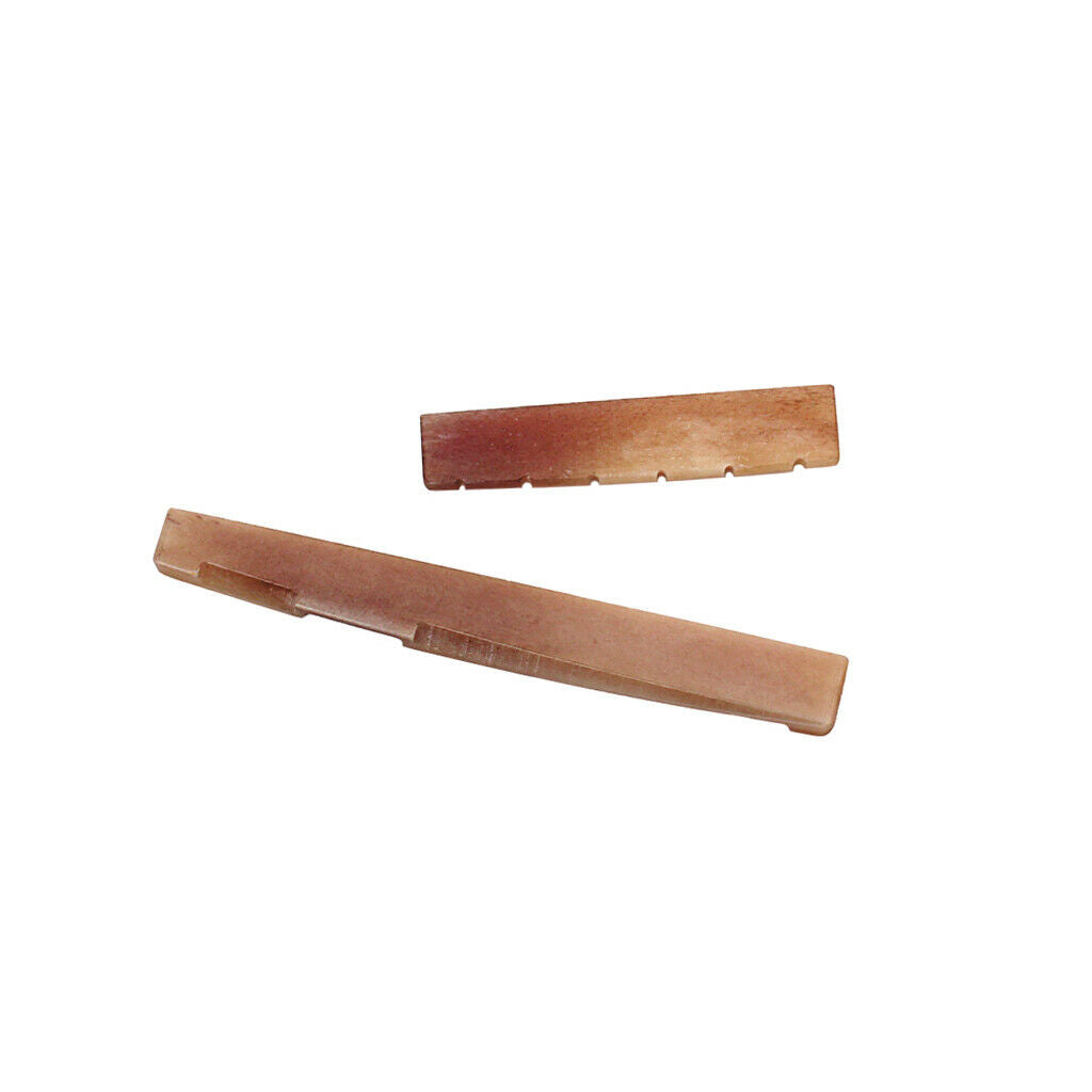 43mm Camel Bone Guitar Bridge Nut and Acoustic Guitar Saddle