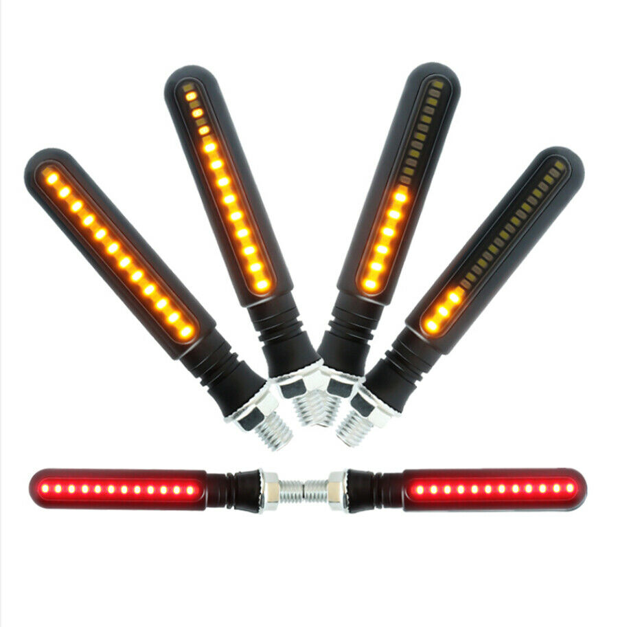 1 Pair 12V LED Brake Tailight Flasher Strobe Flowing Turn Signal Indicator Light