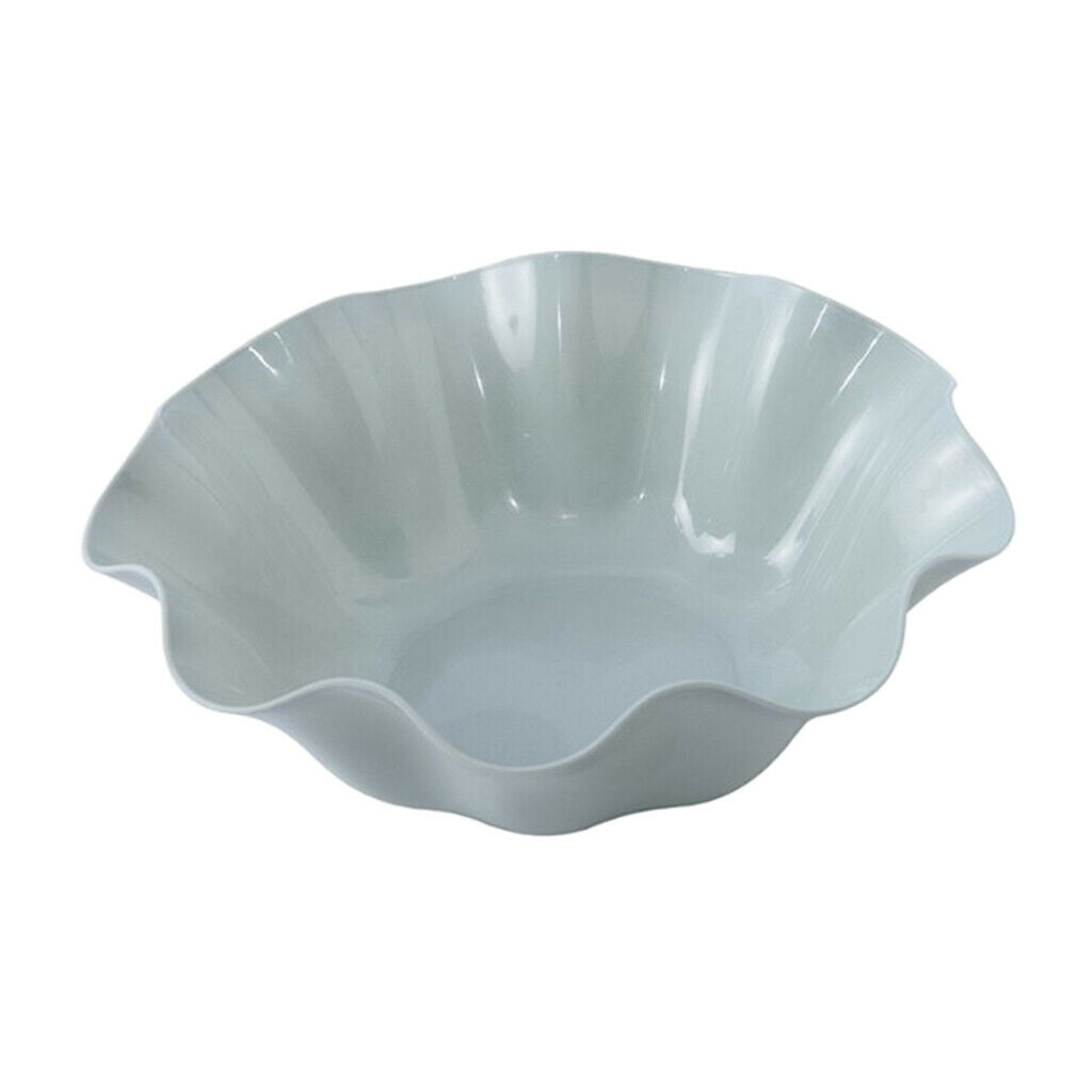 Fruit Plate Lotus Leaf Shape Snack Storage Tray Blue