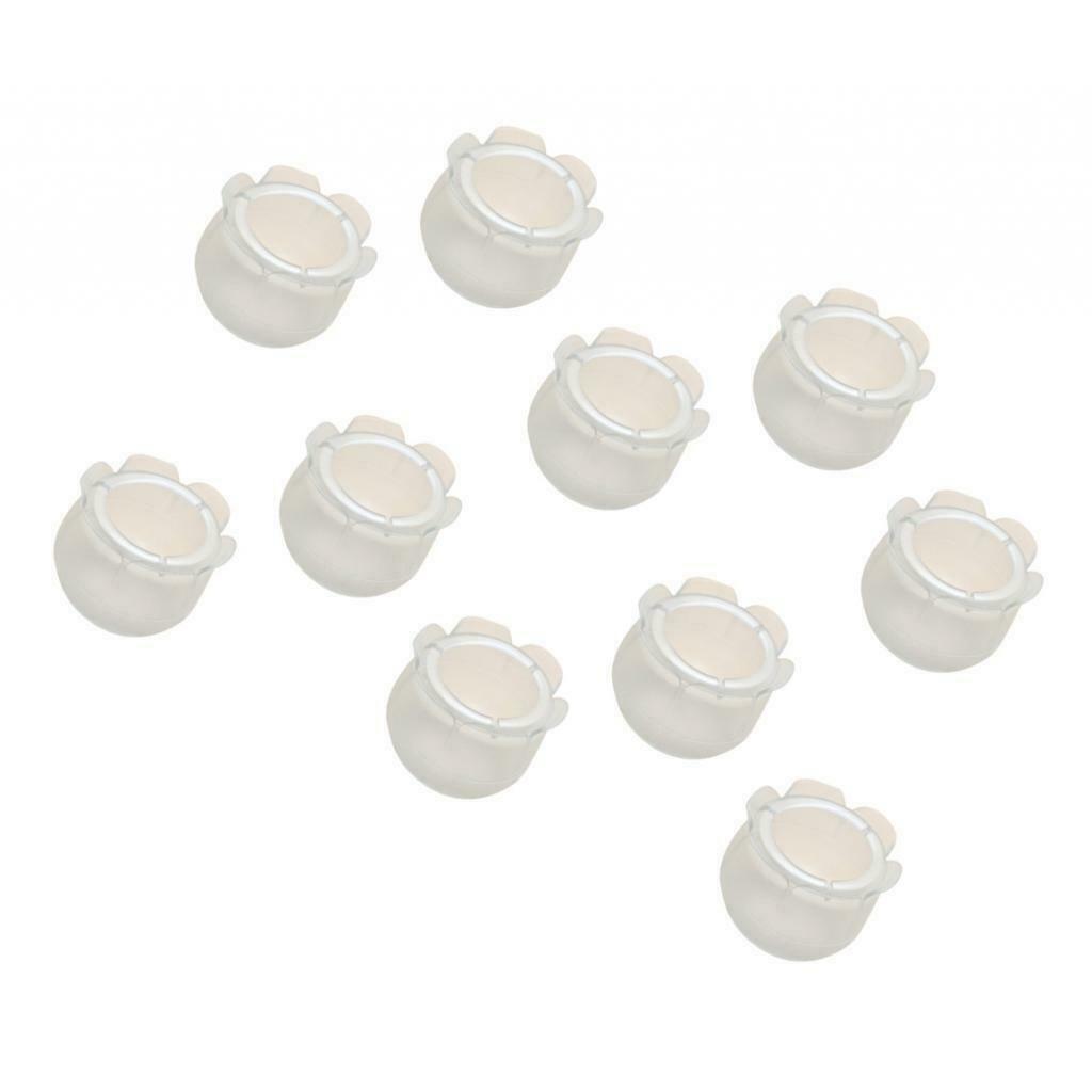 10pcs No-slip Clear Chair Leg Feet Caps Cover Round Floor Protector Size_4