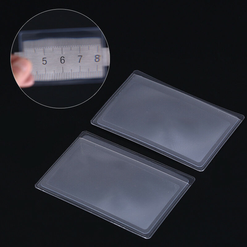 2pcs card magnifier multi tools pocket reading survival  camping travel ki.l8